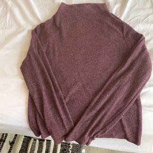 Soft heathered purple long sleeve